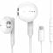 For Samsung Galaxy A56 / A56 5G USB C Earphones Type c In-Ear Headphones Wired Earphones Microphone Volume Control HiFi Stereo Earbuds MP3 Players Noise Isolating Deep Bass
