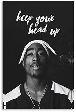 ZHDZK Leinwandbild Tupac Shakuramilis Senza Cornice (30 x 50 cm, ungerahmt)