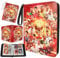 Football Cards Scrapbook, Fußball Karten Sammelalbum für bis zu 400 Karten, Trading Cards Album mit Reißverschluss und Griff, Sammeln und Tauschen Sammelalbum für Kinder und Sammler