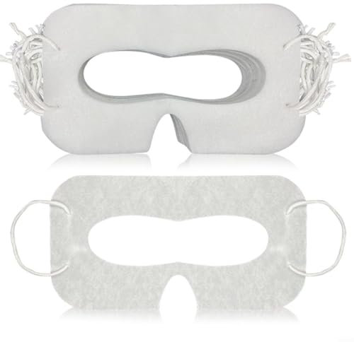 3S VR - Confezione da 100 mascherine usa e getta, in morbido tessuto non tessuto traspirante per realtà virtuale, maschera per occhi e naso