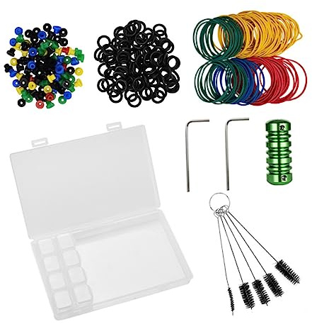 SHERCHPRY Griff-werkzeugsatz Mit Gummibändern Und Nadelkissen Kit Für Reinigungswerkzeuge Nylon-rohrbürsten Für Damen Und Herren Mit Aufbewahrungsbox Grün