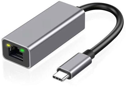 USB C to Ethernet Adapter, Gigabit Cat Cable Converter to Type-C, Lan Network Adaptor for Mac, Mac book, IPAD Pro/Air,Dell XPS,Surface,Chromebook Laptop,Galaxy S25 S24 S23 S22 Tab S8 S7 (5 PACK)