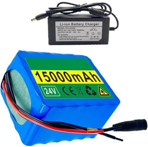 24V 15Ah E-Bike Batteria Agli Ioni Di Litio 6S4P Bicicletta Elettrica Scooter Batteria Built-in BMS Per 250W 300W 350W 500W Motore,con Caricabatterie(T)
