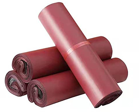 100 Teile/los Pack Braun Rot Post Tasche Verdickung Kurier Taschen Lagerung Tasche Wasserdichte Tasche PE Umschlag Mailer Post Mailing Verpackung tasche Posttaschen (Farbe: 32x43CM)
