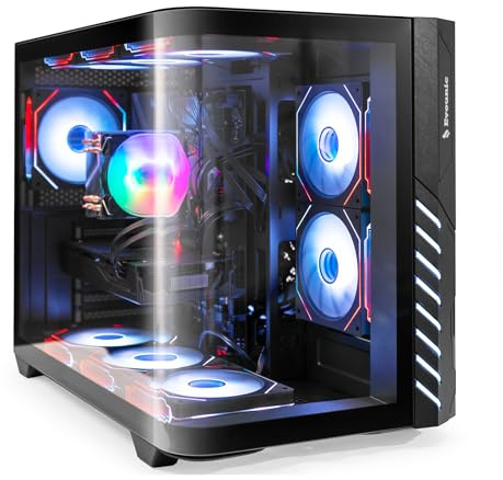 Gaming PC Desktop Computer,Xeon E5 12-Core,GeForce GTX 1080 Ti 11GB Graphics, 64GB RAM,1TB NVMe SSD, Air Cooler, ARGB Fans,Windows 11 Pro,Gaming Office Console,Towers Prebuilt PC,RGB Keyboard & Mouse