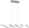 WOFI 7331.02.64.6000 A, Pendelleuchte, Aluminium, 21 watts, Integriert, Nickel matt, 88 x 8.5 x 150 cm