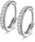 NINAMISS Ohrringe, Ohrringe Creolen mit AAA Zirkonia, Geschenke für Frauen/Damen/Männer, Creolen Silber 925 |Silber|Gold|Rosegold, 12mm, Kommt in Schmuck Box Muttertagsgeschenk für Mutti
