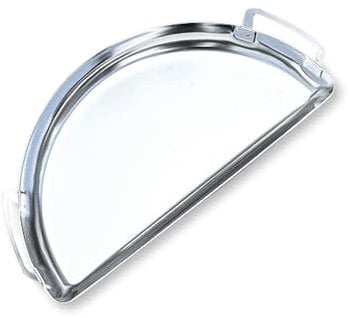 SnS Grills Slow ‘N Sear Mini Drip Pan - Stainless Steel Grilling Accessory for 18 Weber Kettle & Other Kettle Grills, Perfect for BBQ, Baking, and Broiling