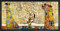 1art1 Gustav Klimt Poster Kunstdruck Bild und MDF-Rahmen - Das Stoclet Fries (100 x 50cm)