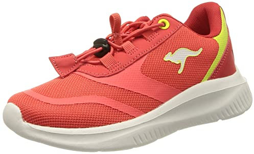 KangaROOS K-FT Push Sneaker, Fiery red/limetta, 28 EU