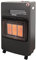Benross 47289 Portable Butane Gas Heater with Regulator & Pipe / 3 Heat Settings/Tilt & Flame Failure Protection/Castor Wheels & Carry Handle/Black Colour