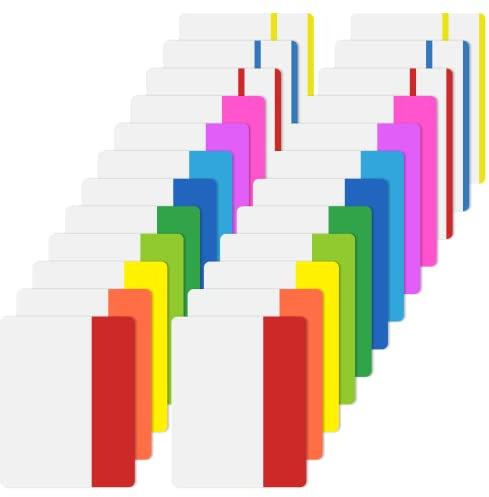 OWLKELA 5.1x4cm 480 Pièces [12 Styles] Onglets Index Collant, Onglets Adhésifs Index Repositionnables, Onglets de Notes Repositionnables pour Documents, Livres, Papier, Cahiers