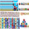 Party Mitgebsel Kindergeburtstag, 40 Stück Avenger Spielzeuge mit Slap Armbänder, Aufklebern, Schlüsselanhänger, Candy Tüten für Jungen MädchenGeburtstagsgeschenk Favors (SpiderFriends)
