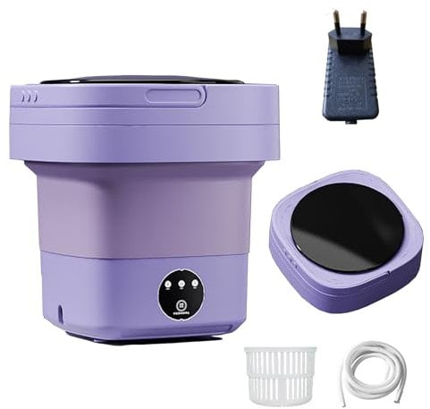 12L Portable washing machine, Mini camping waschmaschine faltbare f¨¹r Camping/Zuhause/Schlafs?le/Socken/Unterw?sche(EU power)