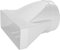 Steinberg14 Weiß 220x90mm - Ø 150mm Flachkanal auf Rundrohr Übergangsstück - Kunststoff Verbinder, Adapter, Rohrverbinder, Reduzierstück