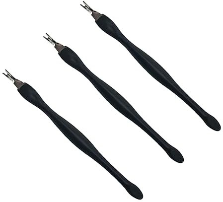 Lmyzcbzl Cuticle Trimmer, 3 Pcs Cuticle Remover, Cuticle Pusher, Nail Cuticle Remover, Nail Art Tools, Nail Cleaner Tool