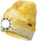 ATNKE LED Beleuchtete Mütze mit Licht,Wiederaufladbare USB 4 LED Beleuchtete Laufmütze Extrem Heller Lampe Winter Warme Stricken Mütze Technik Geschenke für Herren und Damen/Tie Dye Yellow