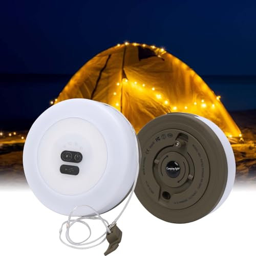 APODESS 10m Camping Lichterkette Aufrollbar Alpenwolken Lichterkette 3in1 Wasserdichte Tragbare Verstaubare Lichterkette für Den Außenbereich Wohnmobil Gadgets Campinglampe Für Garten Camping Zubehör