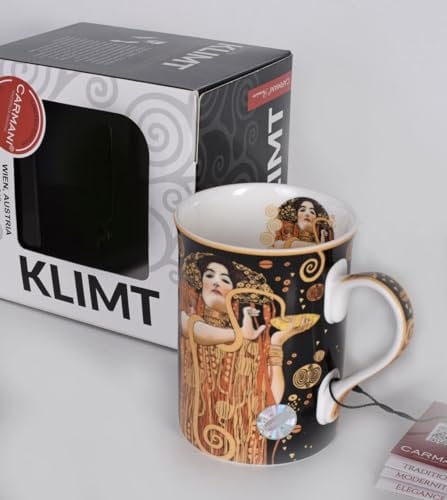 Porzellantasse Geschenkbox G.Klimt Hygieia Kaffeebecher Kaffeetasse Carmani han532-2303 Palazzo Exklusiv