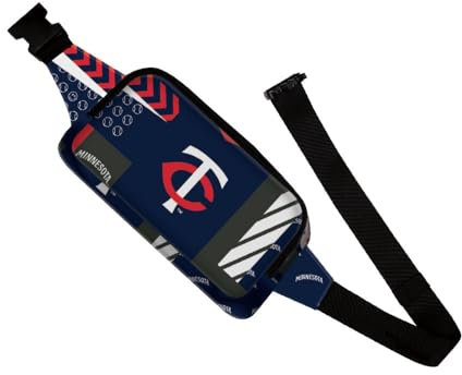 Minnesota Twins Fanny Pack TM1872 Erwachsene Tasche (Street Series) Erhöhen Sie Ihren Stil mit dieser trendigen Gürteltasche - ideal für Sportbegeisterte Perfekte Hüfttasche, Mehrfarbig/Meereswellen