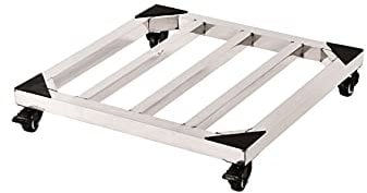 Lenkrollen, drehbar, Gerätewagen für Kühlschränke, mit Rollen, Waschtrockner, Sockel, Rahmenlänge/-breite 30–60 cm, zur Auswahl stehen Bodenschalen für Herde, Kühlschränke, Waschmaschinen, H