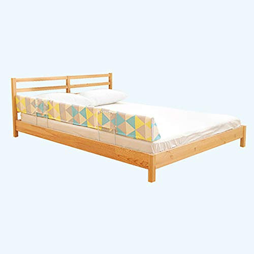 Bettgitter Baby Bruchsicherer Zaun, Frei Zu Biegen Kollisionssicher Atmungsaktiv Bequem Bettgitter,Blau,1.8m
