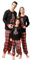 Weihnachten Pyjama Set für Familie, Schlafanzug Lange Ärmel Tops+Plaid Hosen Nachtwäsche Outfit Set für Damen Herren Jungen Couple(Damen,S)