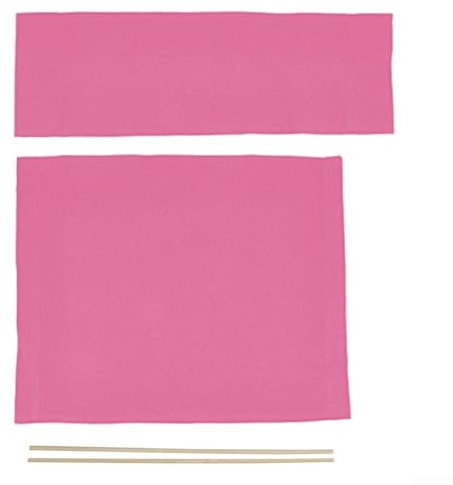 Stilvolle Schonbezüge für Regiestuhl, Segeltuch, Sitz und Rückenlehne, 47 x 38 cm, 5 cm, einfache Installation, Rosa