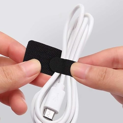 30pcs Adhesive Cable Ties, 3M Double Coated Tissue Tape Zip Tie Loop Wire Organizer Adhesive Mounts with Strong Fixation for Home Office(15pc Black &15pcWhite)