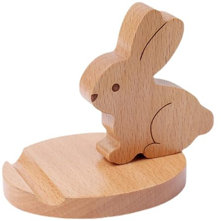 Porta cellulare in legno - Porta tablet per animali, Porta telefono da tavolo | Porta cellulare da tavolo in legno con simpatico design di animali, supporto per tablet in legno a forma di animale per