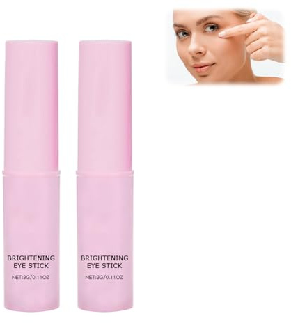 Augencreme Stick - Eye Balm mit Koffein, Augencreme gegen Falten und Augenringe, Straffender Augenpflege Stick mit Peptiden und Niacinamid für Männer und Frauen (2)