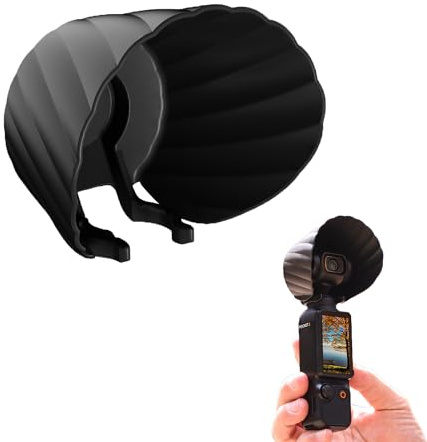 CERFFOOL Lens Hood for DJI Osmo Pocket 3 Anti-Glare Anti-Drop Anti-Knock Gimbal Protector Cover Sunshade for Action Camera Accessories