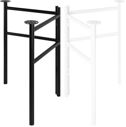 Natural Goods Berlin 2X Tischgestell FOLD - Schwerlast Tischbeine Metall Schwarz - Klappböcke DIY Tischfüße 800 x 720 mm - Schreibtischbeine Tischkufen Stabil - Outdoor Unterstellböcke Wetterfest
