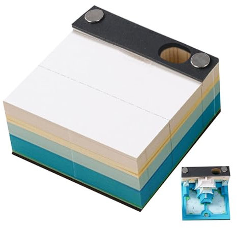 Wimnqie -Haftnotizen-Notizblock, Haftnotizen-Block | Kunst-Haftnotizblock zum Abreißen, Kunst-Notizblock mit Stifthalter - -Palast-Papierkunst-Notizblock, Schreibtisch-Postnotizen, kreative