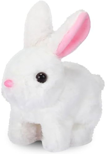 YeahBoom Hüpfendes Kaninchen,Hase Elektrisch Spielzeug,Hüpfendes Kaninchen Spielzeug,Plüschhasenspielzeug,Osterhase Stofftier Klein,Interaktives Elektronisches Haustier,Hasen Kuscheltiere Klein