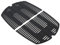 7646 Grillrost für Weber Q300, Q320, Q3000, Q3200 Serie, 45 x32cm Gusseisen Gussrost für 57060001, 586002, 404341 Gasgrills, Ersatzteile Zubehör, 2 Stück
