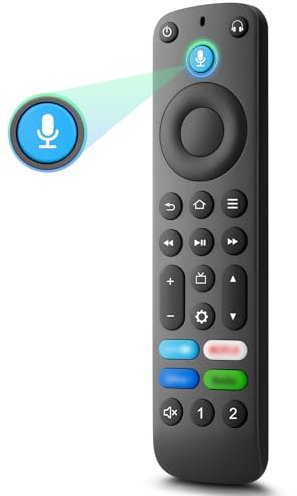 Sprachfernbedienung Ersatz für Fire Smart Streaming Media Geräte, für Fire TV Stick(2nd Gen/3rd Gen/Lite/4K Max)/für Fire TV Cube(1st&2nd&3rd Gen)