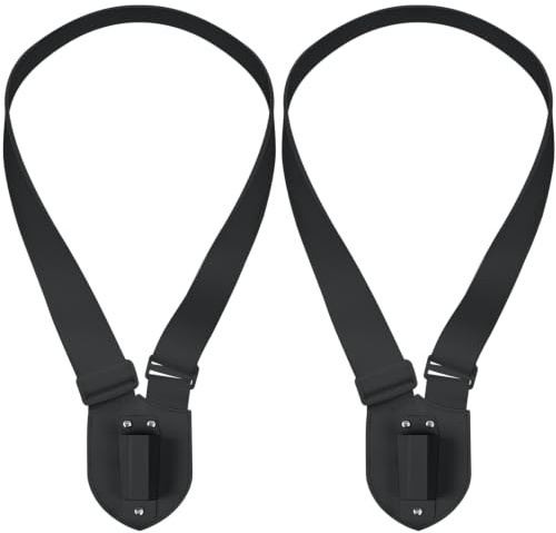Jecery 1 Set Single Strap Flag Carrier Harness for Parade,Black