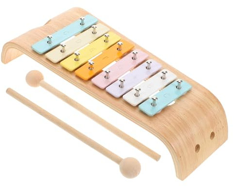Yardwe Glockenspiel Für Junge Mädchen Aus Aluminiumlegierung Und Holz Mit Notenbeschriftung Musikinstrument Für Früherziehung Und Klassenzimmergebrauch Percussion-spielzeug Für Kleinkinde