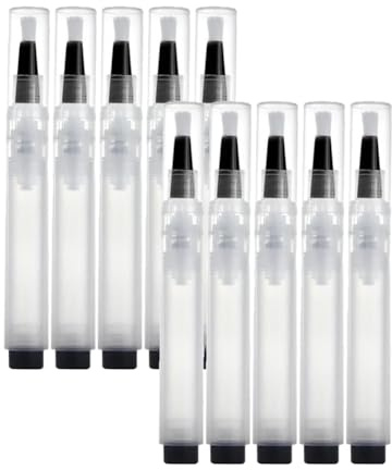 Fuhjythy Applicabley Fillable Touch Up Paint Pen Brush,Paint Touch Up Pens Pressable Fillable, for Walls, Furniture,Cabinet,10Pcs
