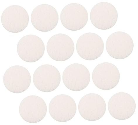 DECOMELODY Runde Make Up Pads für Zuhause und Salon and Puderersparnis 40 Stück aus Zellstoff Schwamm Weiß für Gesicht Reinigung