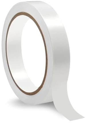 18mm X 10m Melamine Edging Tape, Worktop Edging Strip Self-Adhesive Furniture Edging Strip No Iron Pre-Glued Tape for Worktop Kitchen Cabinet Furniture Wooden Panels Restoration DIY Application, White