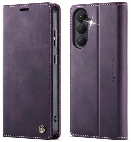 owlhold Coque Samsung Galaxy S26 5G Housse Antichoc en Cuir PU Premium Fentes Cartes Etui [Blocage du Signal RFID] Pochette de Portefeuille avec Fonction Support Case à Rabat pour Galaxy S26 -Violet