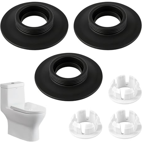 3 Pcs Flush Valve Seal Compatible with Ideal Standard Toilet Cistern | Replacement Flush Valve Seal & Clip for Ideal Standard Armitage Shanks Flush Valves SV01967 Black