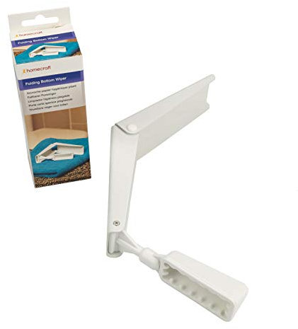 Sammons Preston Curved Toilet Aid, Folding 10 Toilet Paper Holder & Bottom Wiper Aids for Independent Daily Living, Portable Wiping Tool for Bathroom Comfort, Lightweight Self-Wipe Hygiene Tool