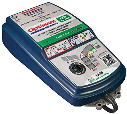 OptiMate Lithium 10A Select 12V Motorcycle Car Smart Automatic Battery Charger Optimiser with Tune Mode
