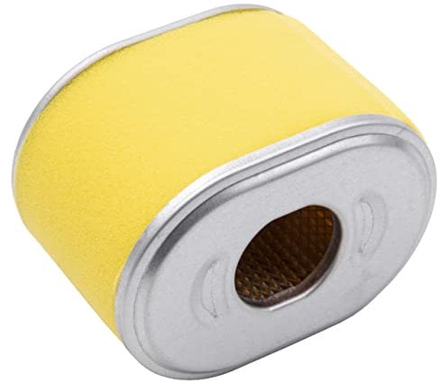 vhbw Luftfilter mit Vorfilter Ersatzfilter kompatibel mit Honda Horizontal GX140, GX160, GX160 H1 Rasenmäher, 10 x 7,4 x 6,9 cm Gelb Silber