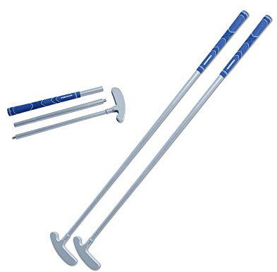 Fungreen Golfschläger für Rechts- oder Linkshänder, faltbar, Legierung, für Kinder und Erwachsene, 86,4 cm Länge, 2 Stück, blau, 34