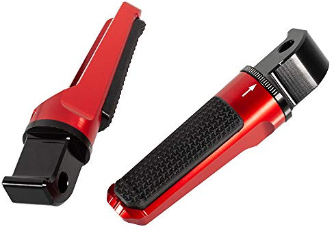 Repose-pieds Moto Pédale passager arrière Accessoires pour YZF R3 2015-2020 pour MT07/MT09 2014-2020 pour XSR700/XSR900 2017-2020 (Rouge)