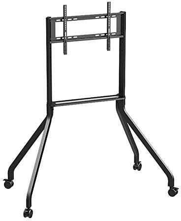 DYB TV Bodenständer TV-Rack Mobil Boden Werbung Bildschirm Konferenz Warenkorb Universal Portable TV Wagen Vertical Handelsbüroständer (Color : Black, Size : 42-65'')